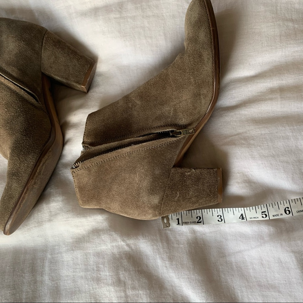 Madewell olive suede booties - Picture 5 of 6